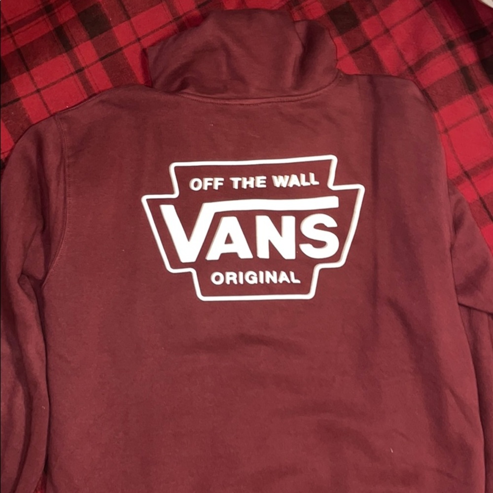 SOLD💔 Maroon Vans Mens Large Hoodie